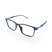 Load image into Gallery viewer, EVX 83311 Black And Blue Rectangle Eyeglass Frame (Large)