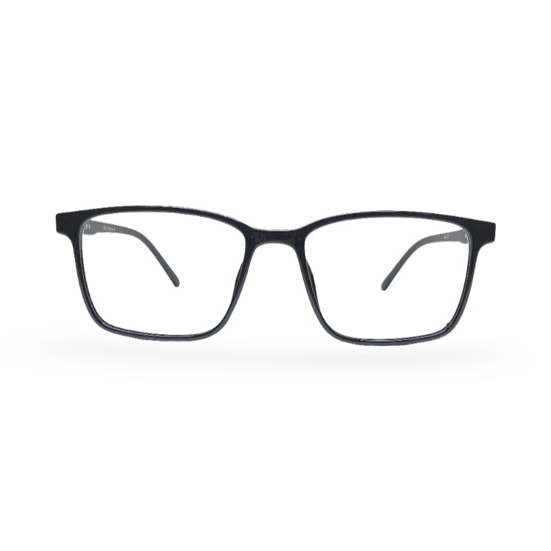 EVX 83311 Black Rectangle Eyeglass Frame (Large)