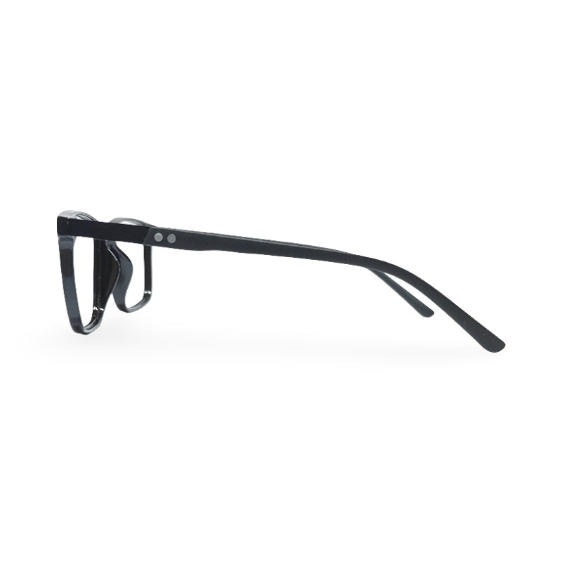 EVX 83311 Black Rectangle Eyeglass Frame (Large)