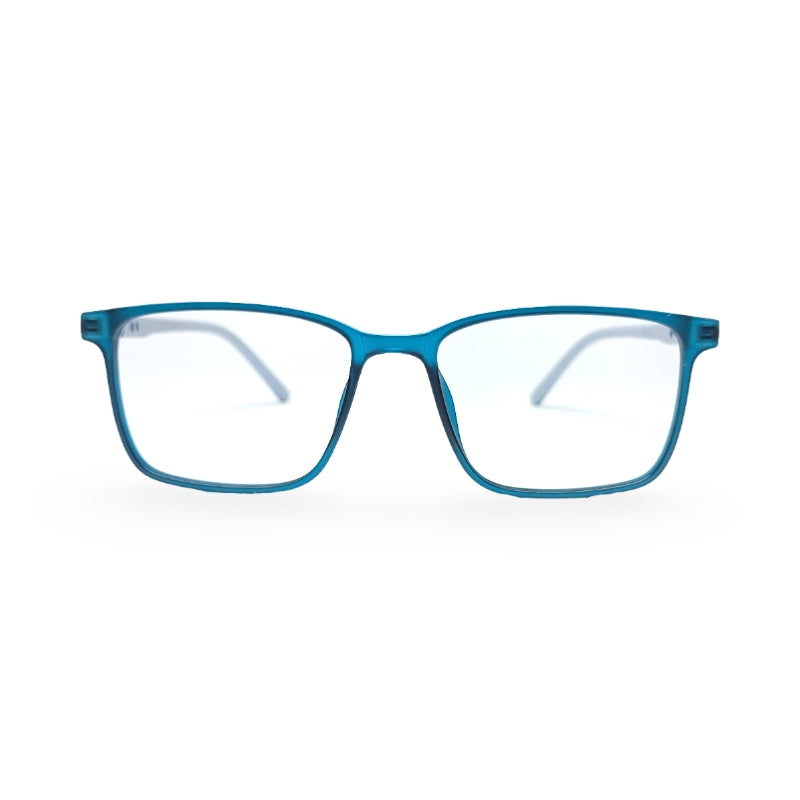 EVX 83311 Teal Rectangle Eyeglass Frame (Large)