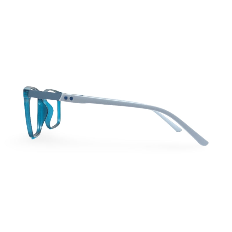 EVX 83311 Teal Rectangle Eyeglass Frame (Large)