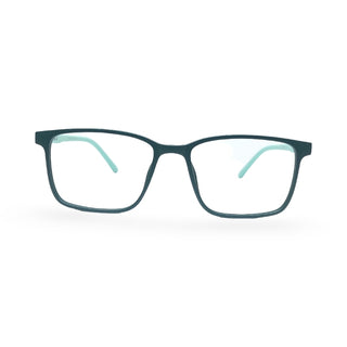 EVX 83311 Green Rectangle Eyeglass Frame (Large)