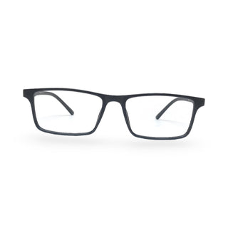 EVX 83313 Black Blue Rectangle Eyeglass Frame (Medium)