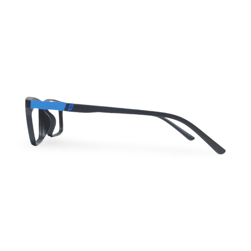 EVX 83313 Black Blue Rectangle Eyeglass Frame (Medium)