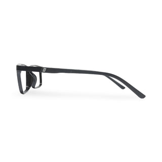 EVX 83313 Black Rectangle Eyeglass Frame (Medium)
