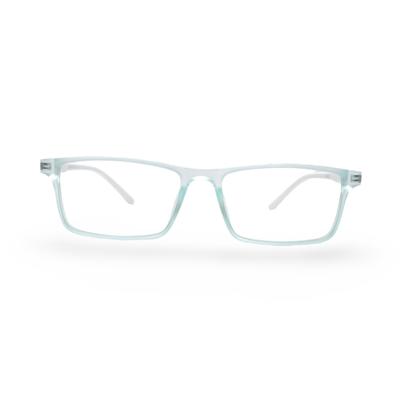 EVX 83313 Light Green Rectangle Eyeglass Frame (Medium)