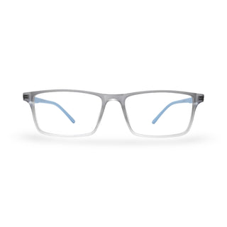 EVX 83313 Gray Rectangle Eyeglass Frame (Medium)