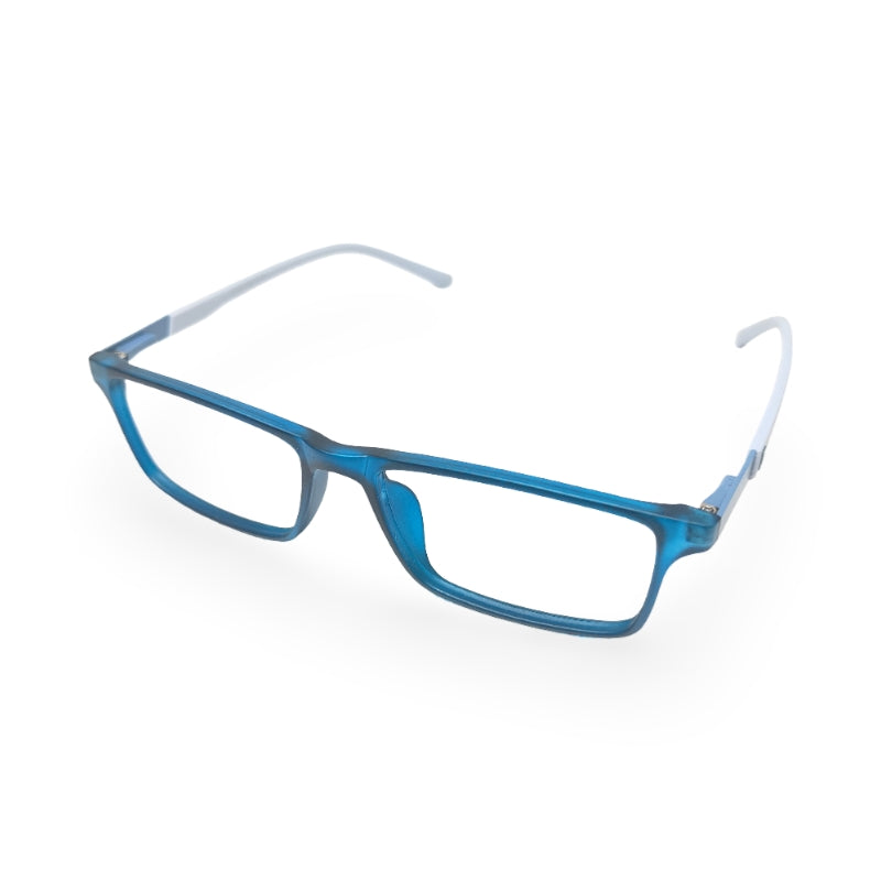 EVX 83313 Teal Rectangle Eyeglass Frame (Medium)
