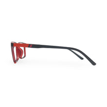 Load image into Gallery viewer, EVX 83313 Black Red Rectangle Eyeglass Frame (Medium)