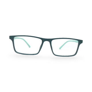 EVX 83313 Green Rectangle Eyeglass Frame (Medium)