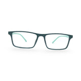 EVX 83313 Green Rectangle Eyeglass Frame (Medium)