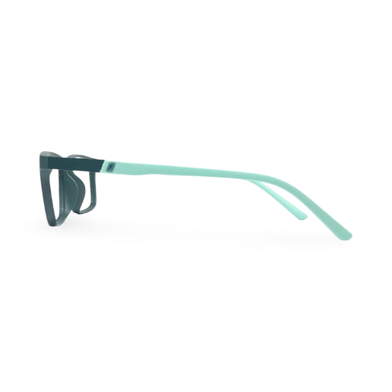 EVX 83313 Green Rectangle Eyeglass Frame (Medium)