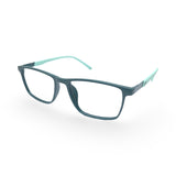 EVX 83314 Green Rectangle Eyeglass Frame (Large)