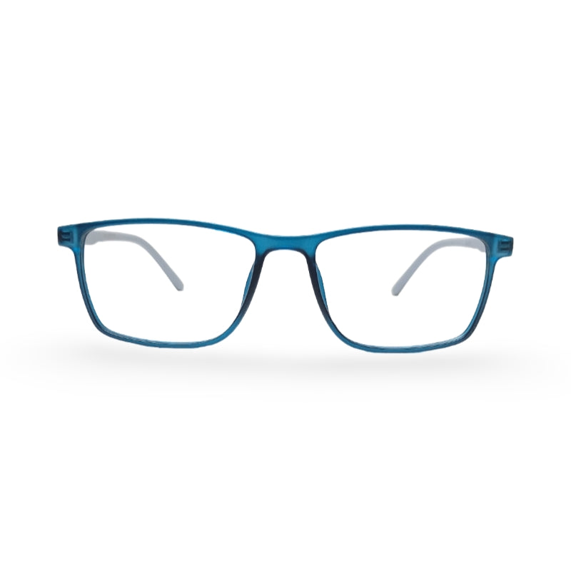 EVX 83314 Teal Rectangle Eyeglass Frame (Large)