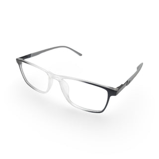 EVX 83314 Transparent Rectangle Eyeglass Frame (Large)
