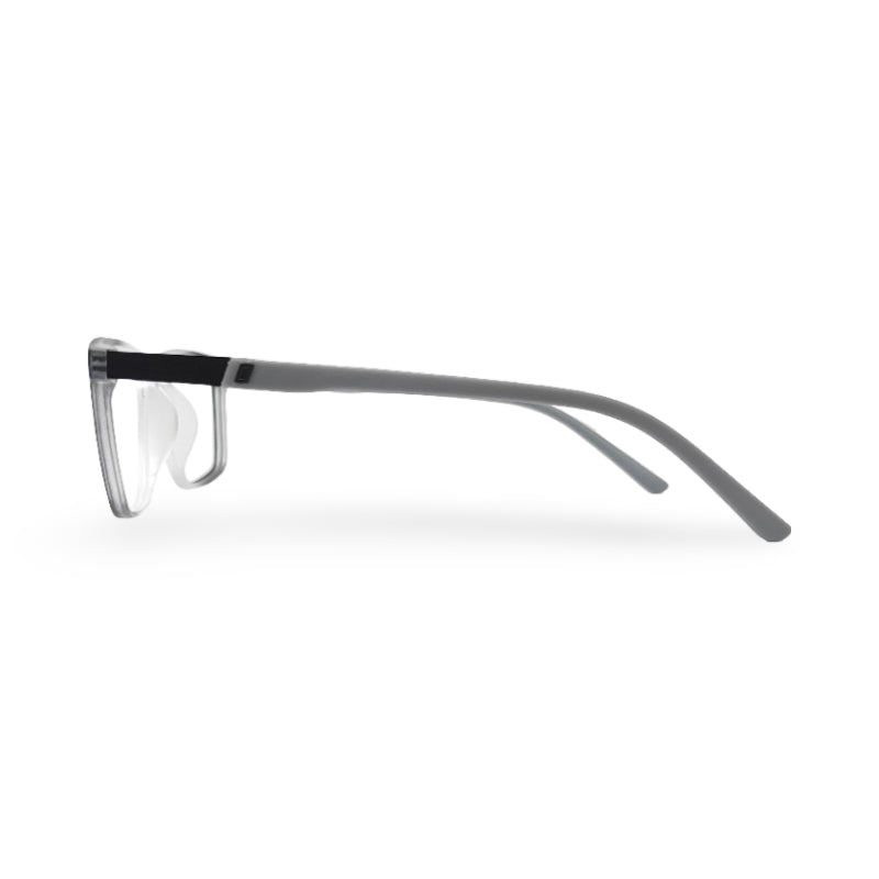 EVX 83314 Transparent Rectangle Eyeglass Frame (Large)