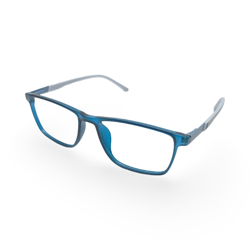 EVX 83314 Teal Rectangle Eyeglass Frame (Large)