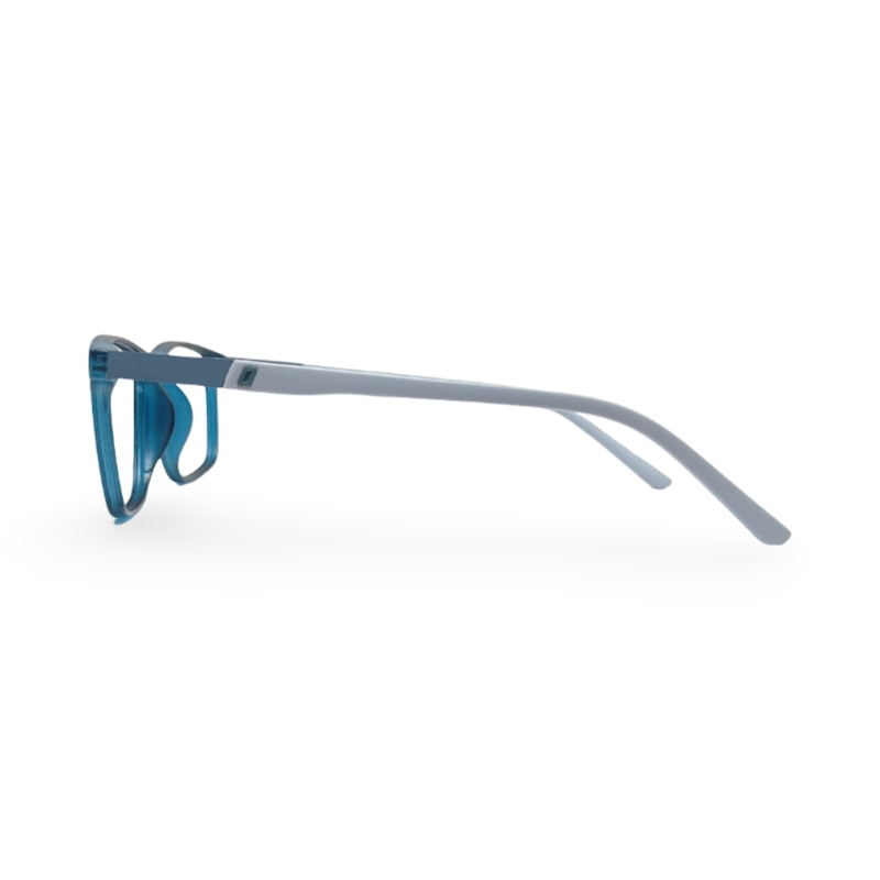 EVX 83314 Teal Rectangle Eyeglass Frame (Large)