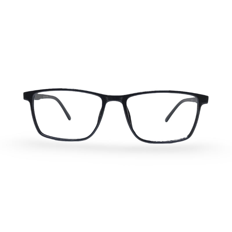 EVX 83314 Black Rectangle Eyeglass Frame (Large)