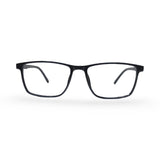EVX 83314 Black Rectangle Eyeglass Frame (Large)