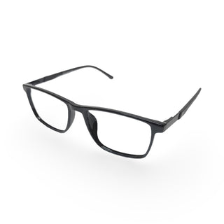 EVX 83314 Black Rectangle Eyeglass Frame (Large)