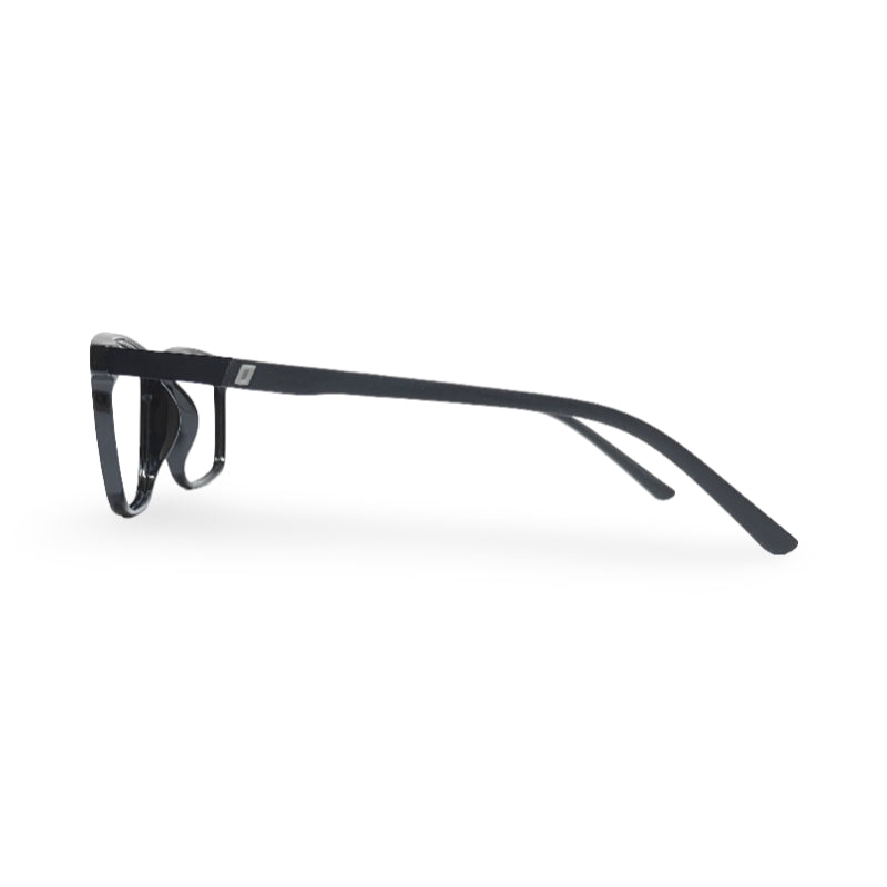 EVX 83314 Black Rectangle Eyeglass Frame (Large)