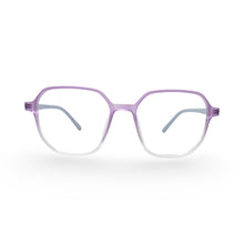 EVX 83315 Purple Geometric Eyeglass Frame (Large)