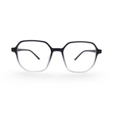 EVX 83315 Transparent Geometric Eyeglass Frame (Large)