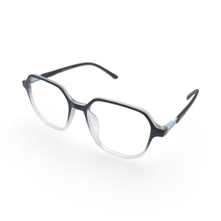 EVX 83315 Transparent Geometric Eyeglass Frame (Large)