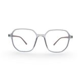 EVX 83315 Gray Geometric Eyeglass Frame (Large)
