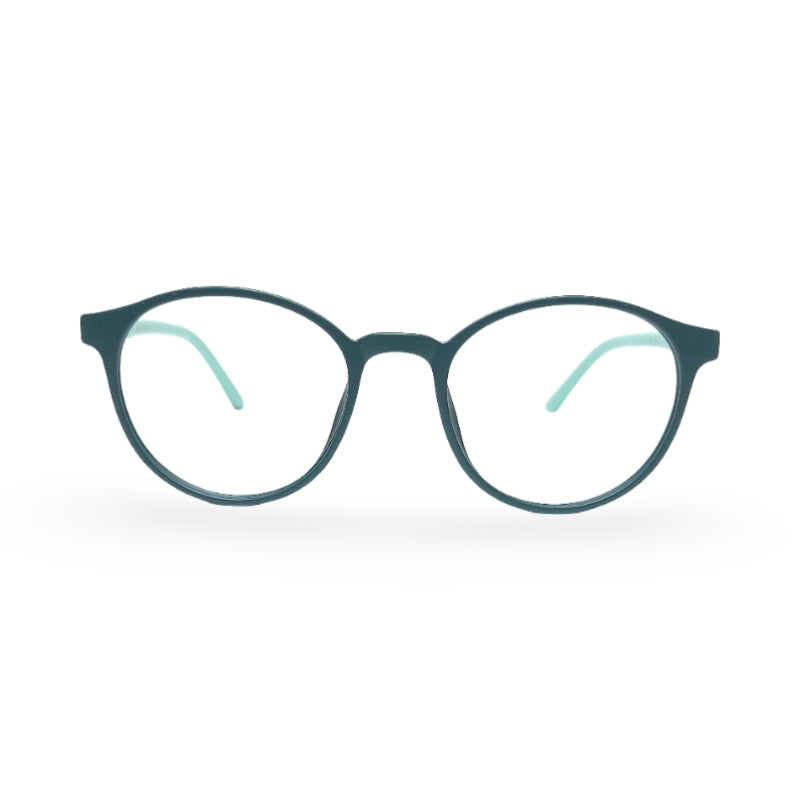 EVX 83317 Green Round Eyeglass Frame (Medium)