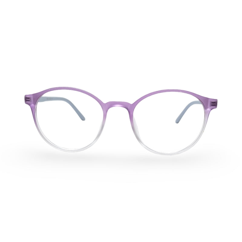 EVX 83317 Purple Round Eyeglass Frame (Medium)