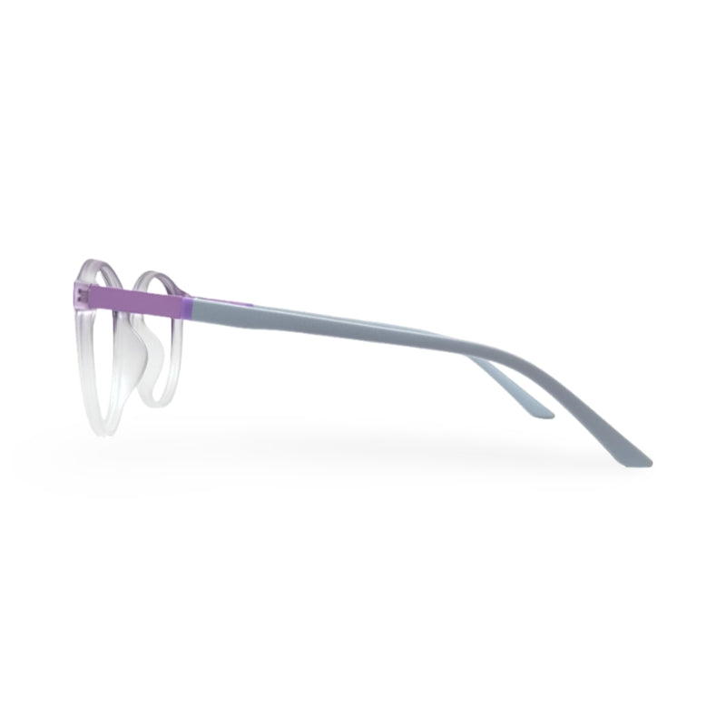 EVX 83317 Purple Round Eyeglass Frame (Medium)