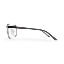 EVX 83317 Black And White Round Eyeglass Frame (Medium)