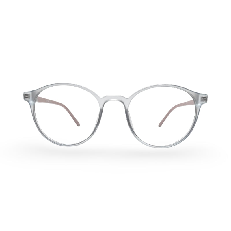 EVX 83317 Gray Round Eyeglass Frame (Medium)