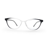 EVX 83320 Transparent Cat Eye Eyeglass Frame (Medium)