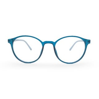 EVX 83317 Teal Round Eyeglass Frame (Medium)