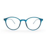 EVX 83317 Teal Round Eyeglass Frame (Medium)