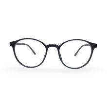 EVX 83317 Black Round Eyeglass Frame (Medium)
