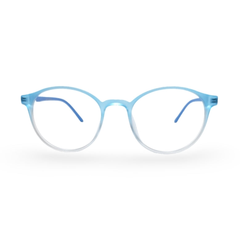 EVX 83317 Blue Round Eyeglass Frame (Medium)