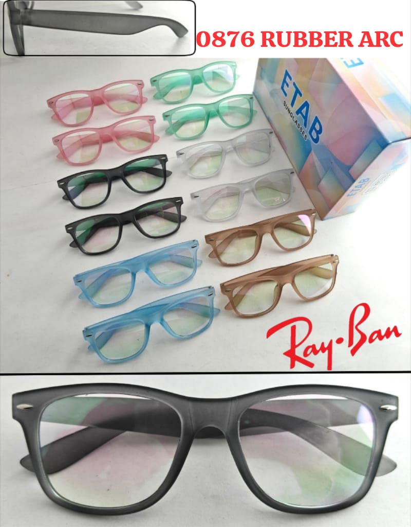 Ray-Ban Style Rubber Arc Optical Frame 0876