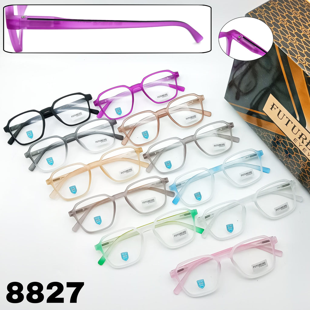 EVX 8827 Ready-to-Use TR90 Bluecut Optical Frame