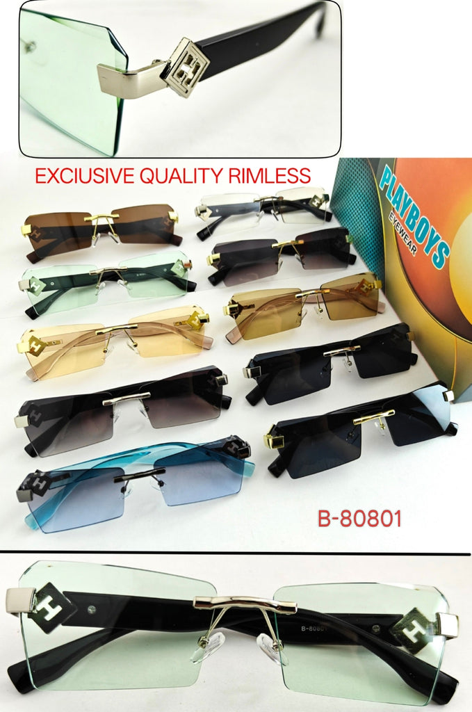 Eagle Vision X Rimless Sunglasses B-80801
