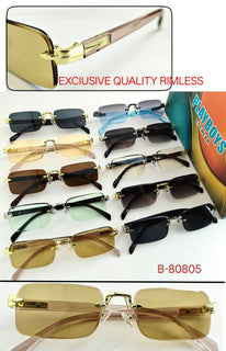Eagle Vision X Rimless Sunglasses B-80805