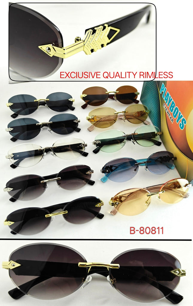 Eagle Vision X Rimless Sunglasses B-80811