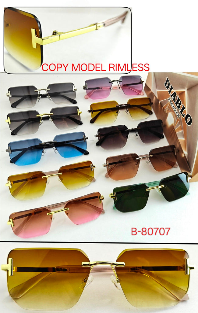 Eagle Vision Rimless Sunglasses B-80707