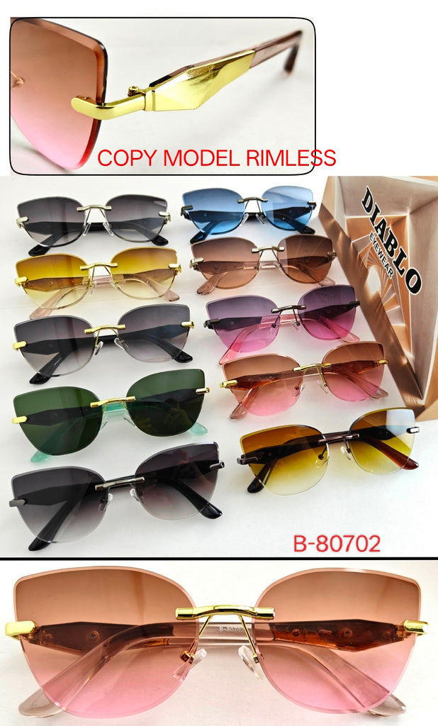Eagle Vision Rimless Sunglasses B-80702