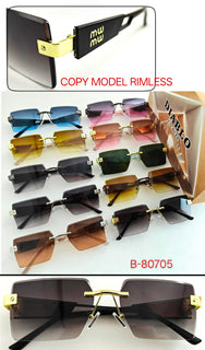 Eagle Vision Rimless Sunglasses B-80705