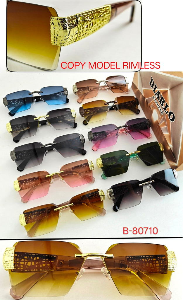 Eagle Vision Rimless Sunglasses B-80710