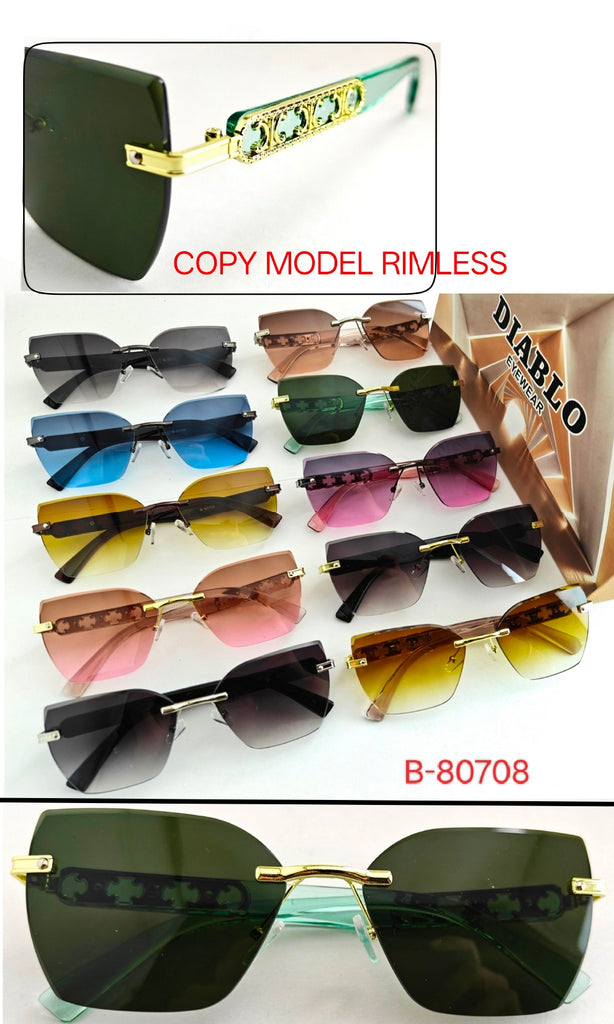 Eagle Vision Rimless Sunglasses B-80708
